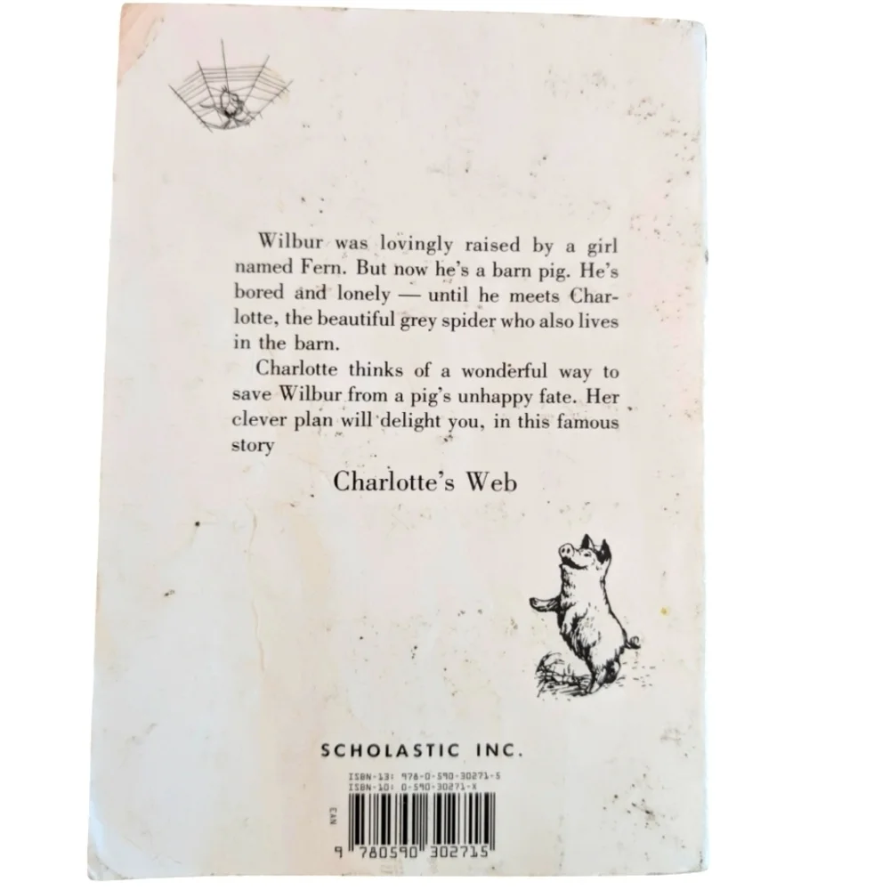 Charlotte's Web Hardcover Book For Children Age 5+.